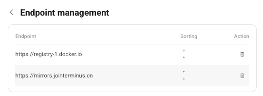 Endpoint management
