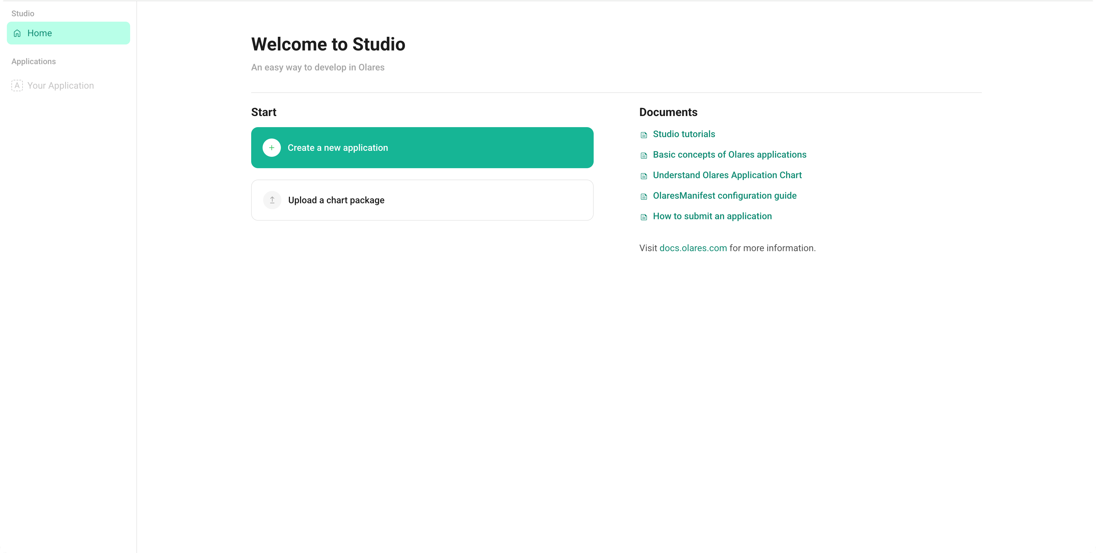 Understand Studio user interface