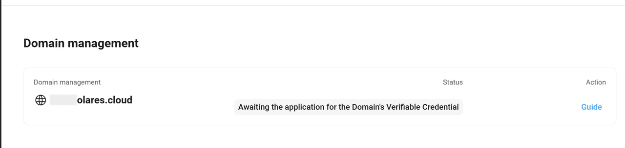 Domain added