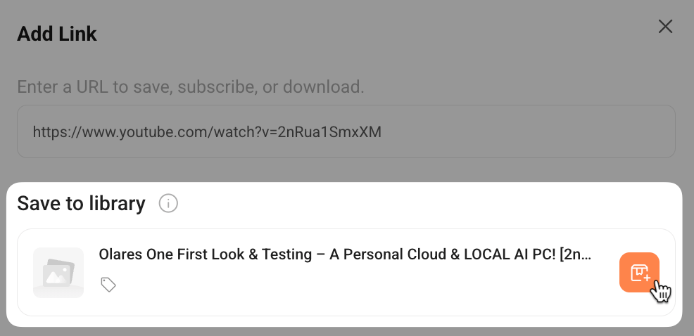 Save video via link
