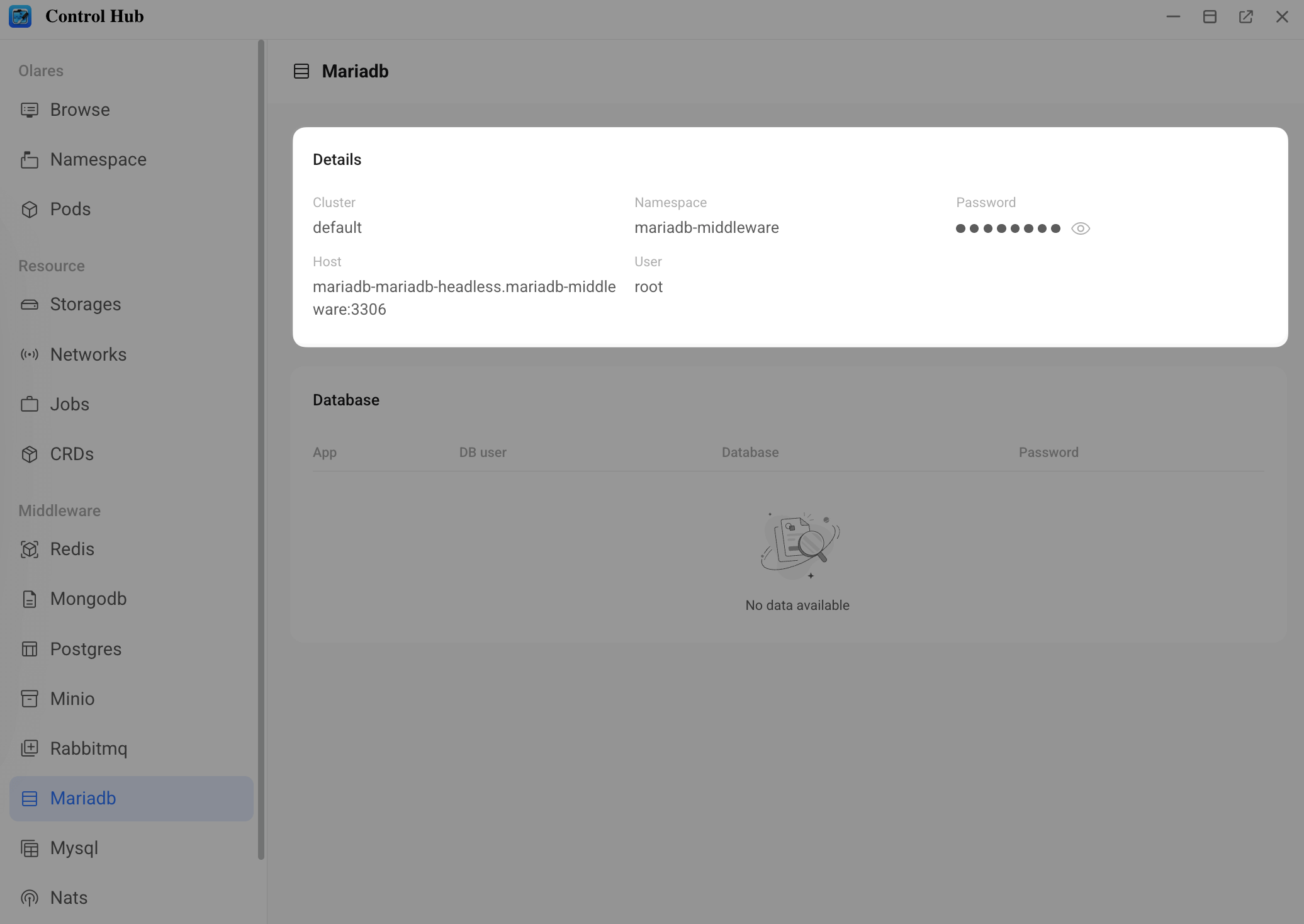 MariaDB details