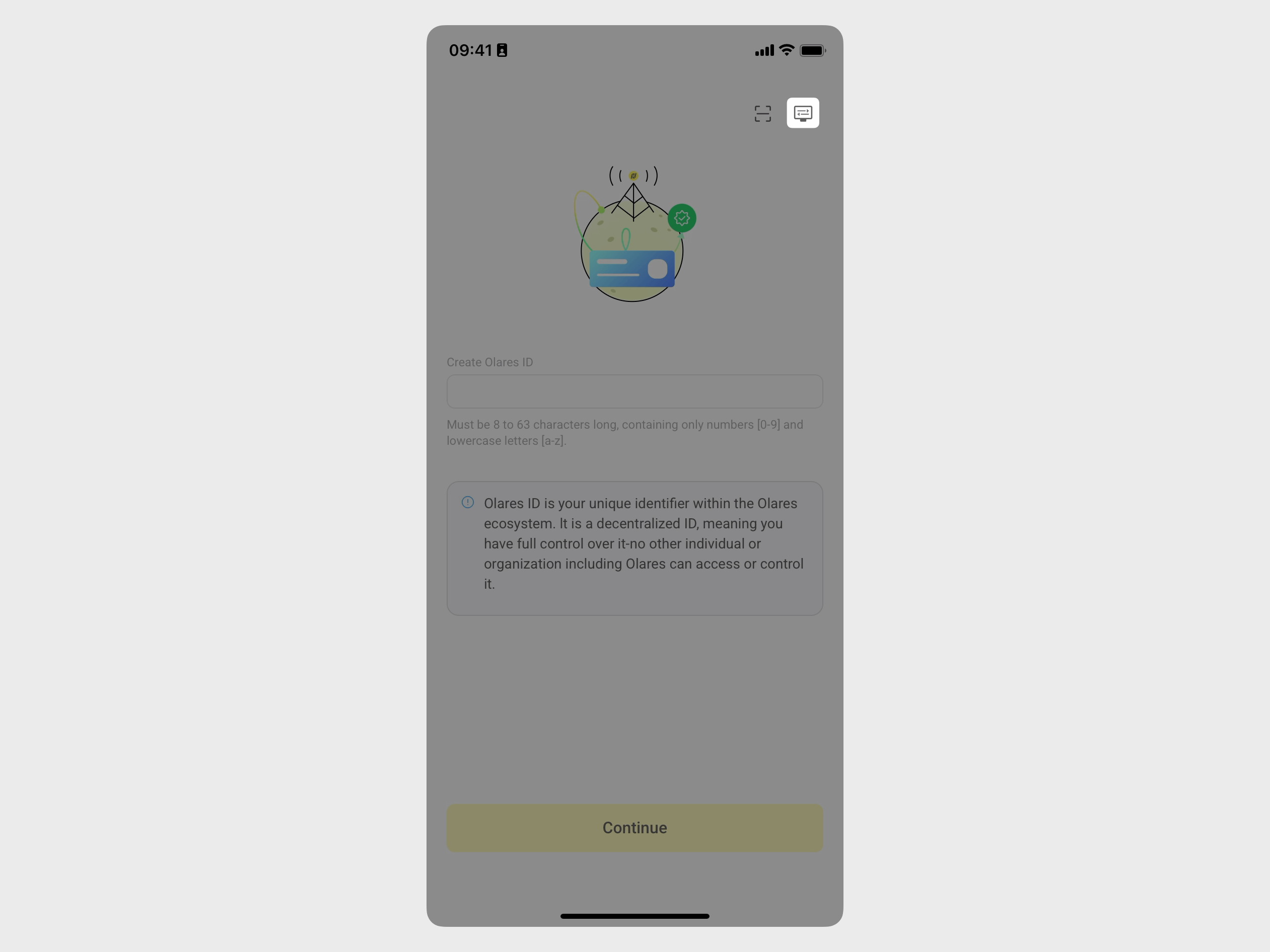 LarePass 中的高级账户创建选项