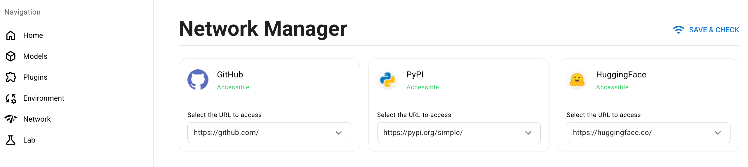 Configure network