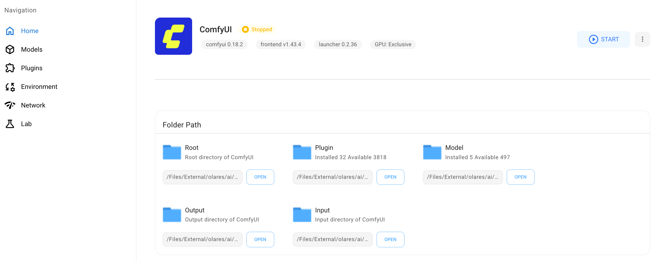 Start ComfyUI