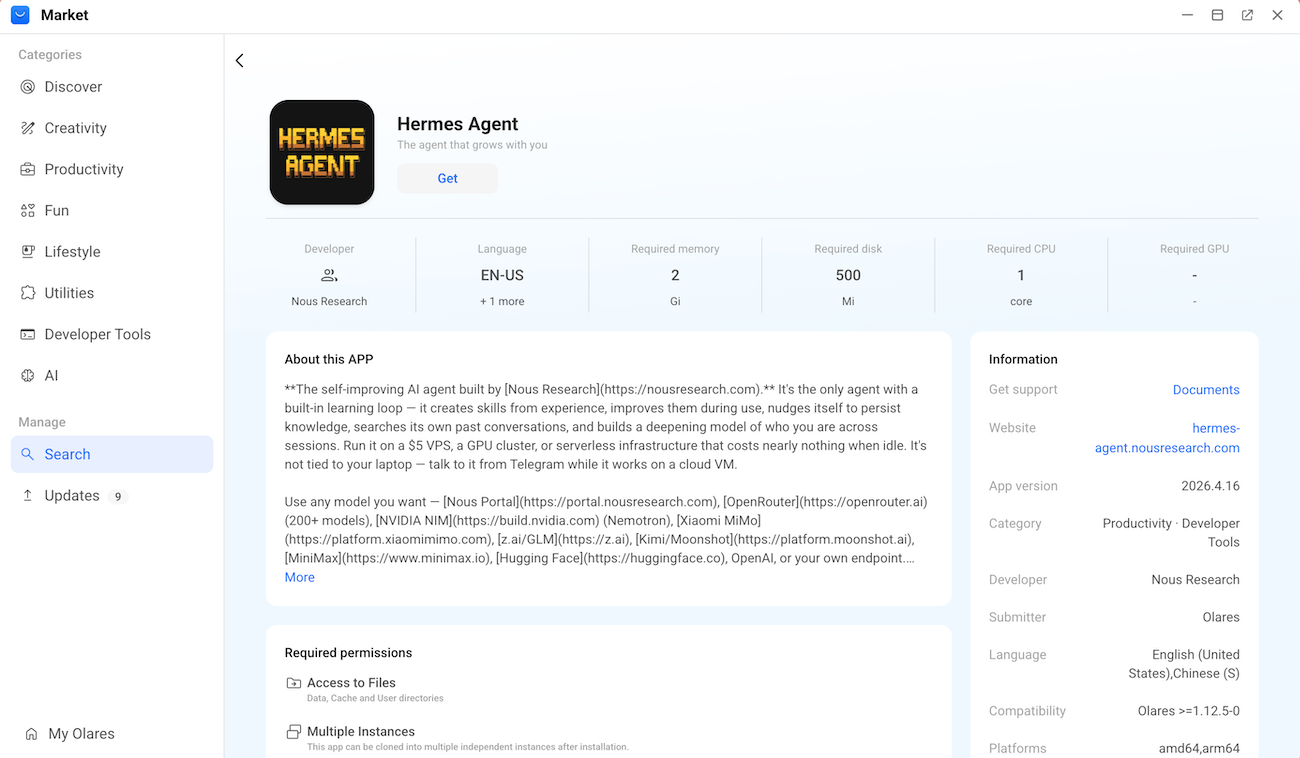 Install Hermes Agent