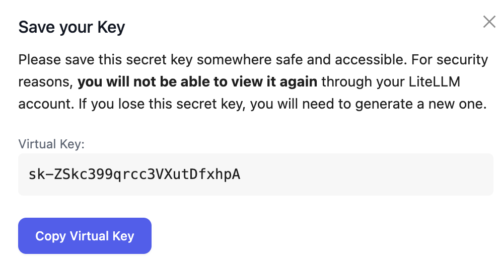 Copy virtual key