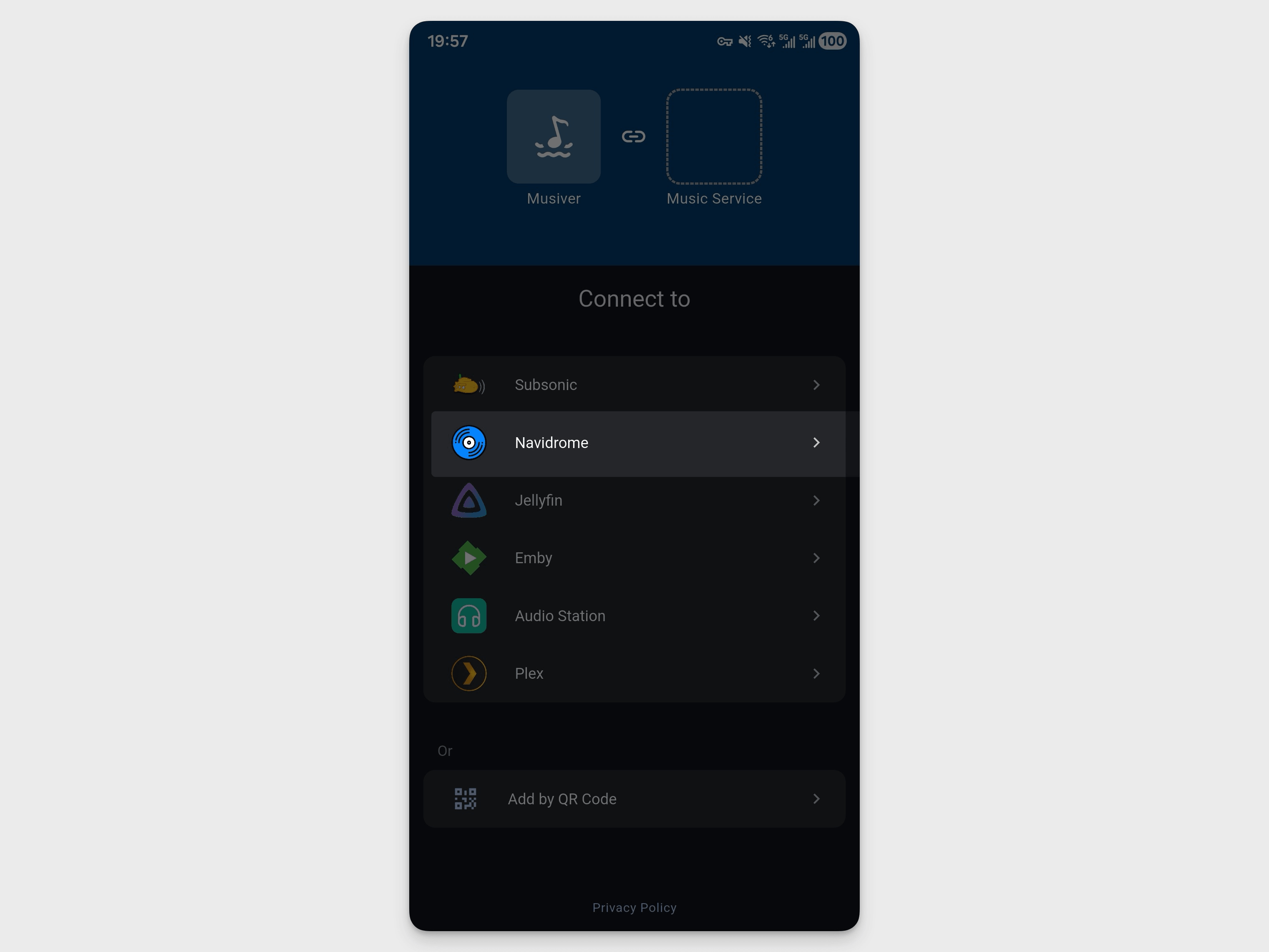 Connect Stream Music to Navidrome