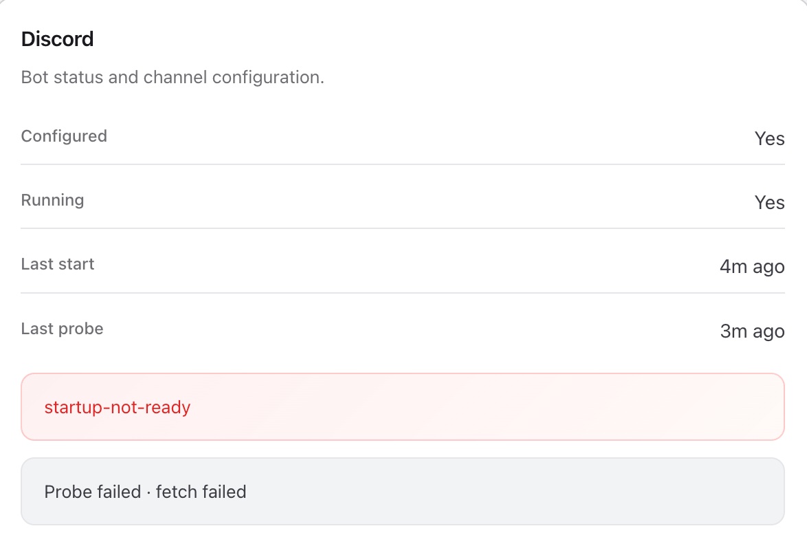 OpenClaw Web UI 中的 startup-not-ready 错误