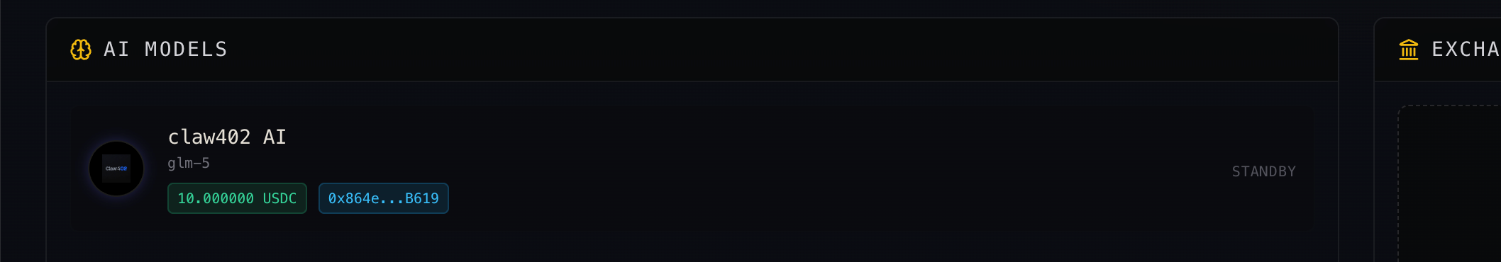 AI Models with wallet