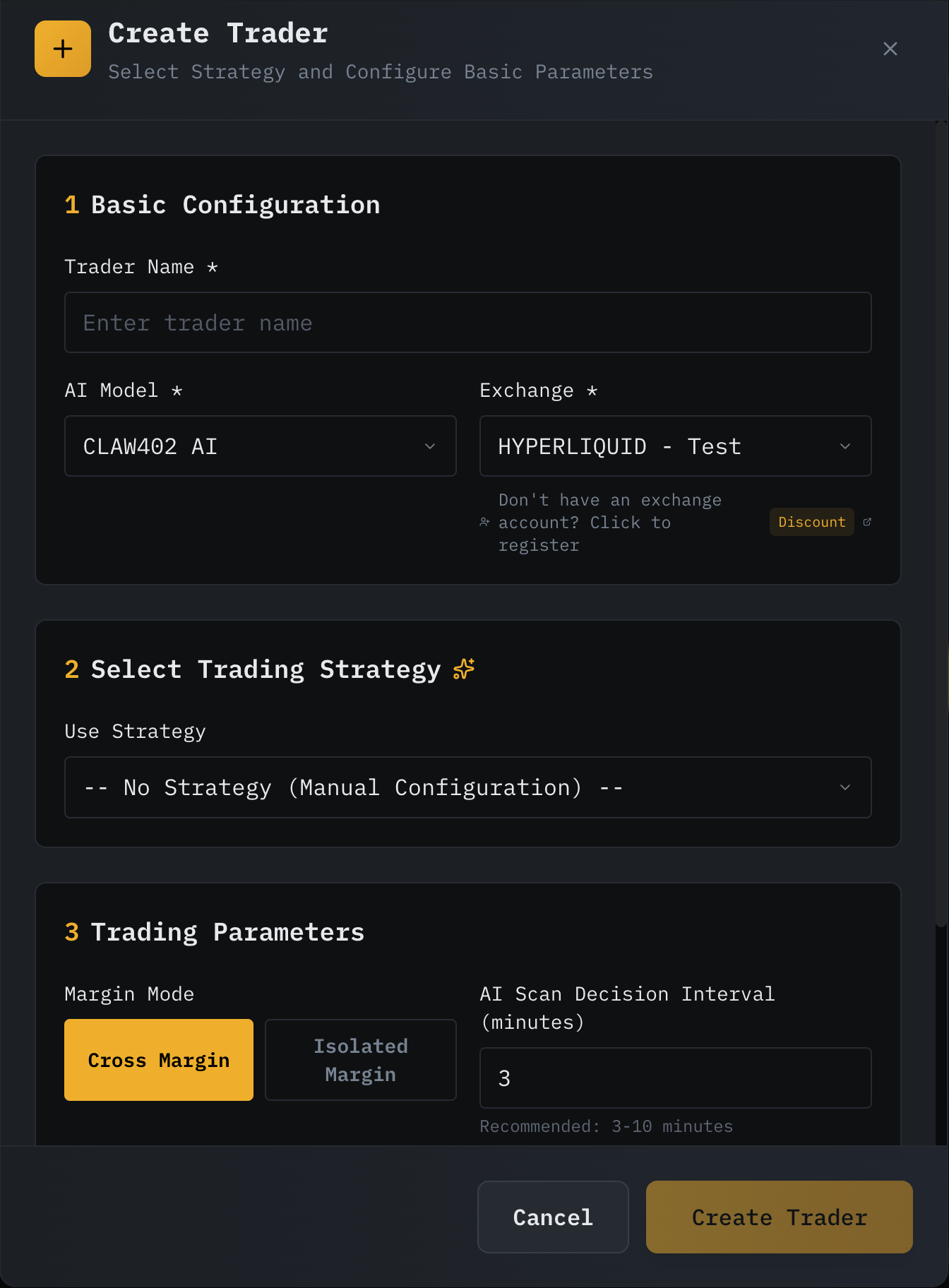 Select trader components