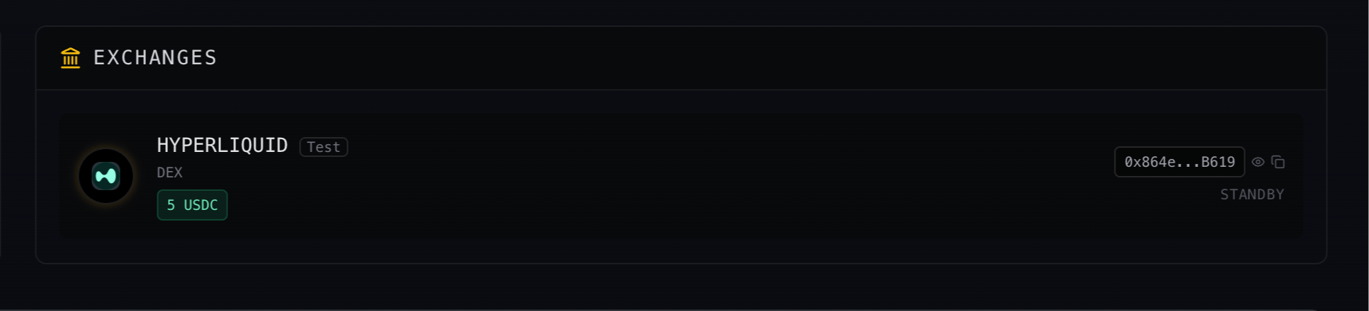 Hyperliquid configured