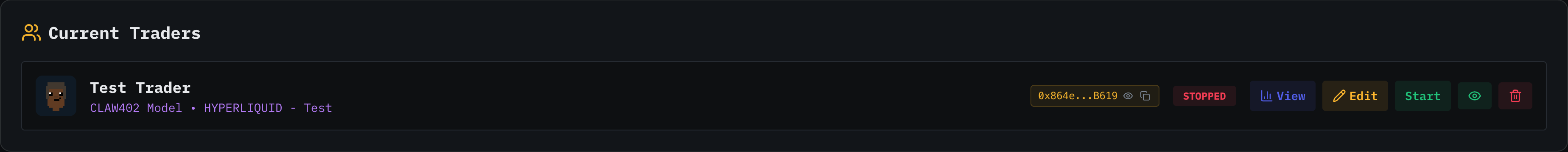 Trader created