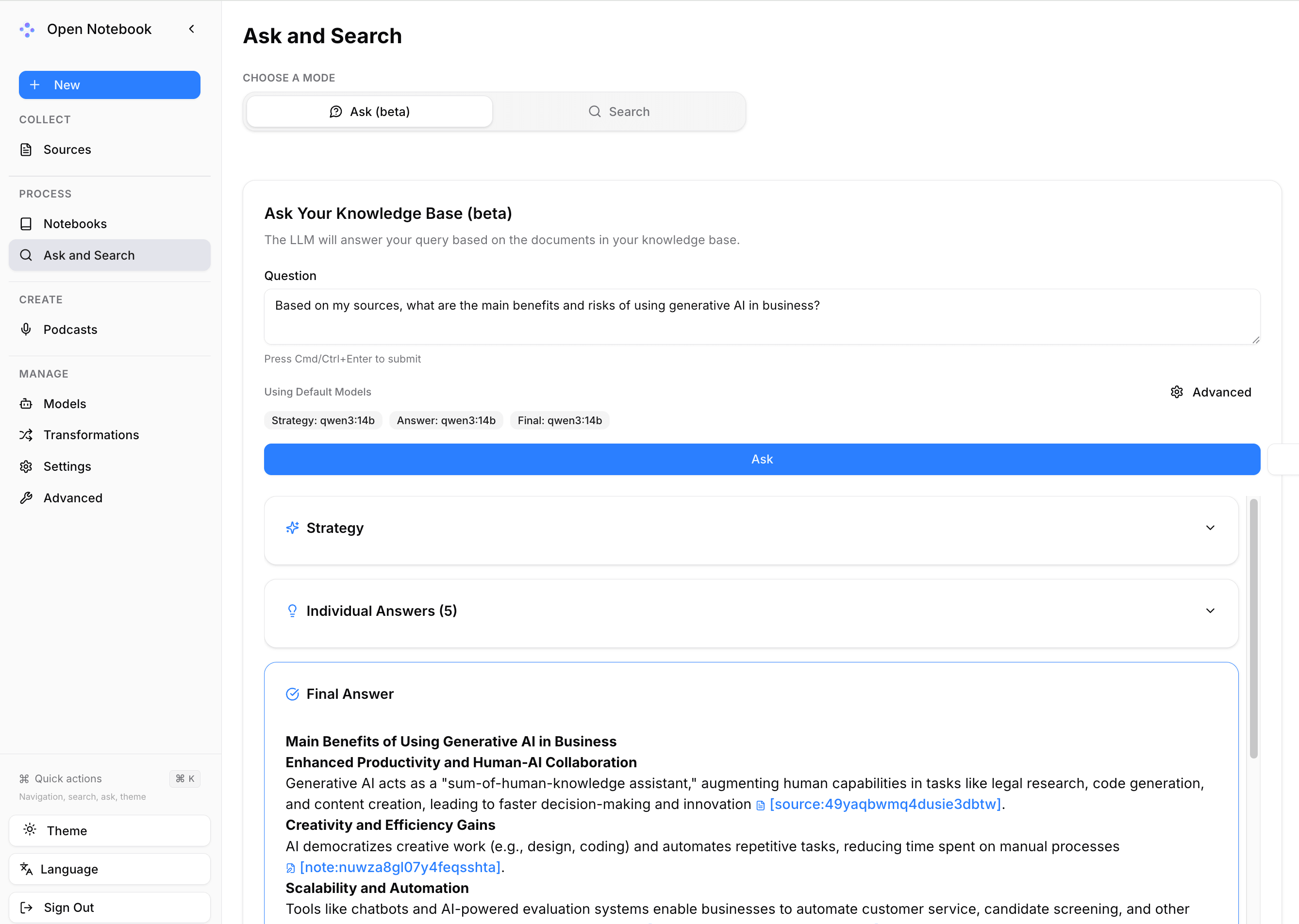 Ask a question