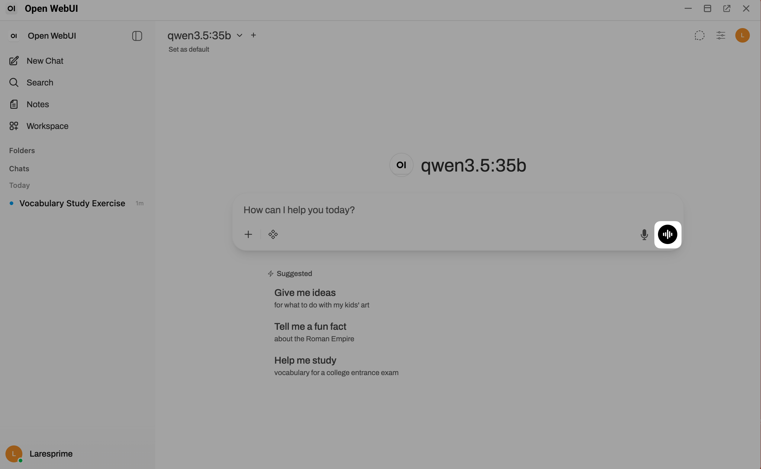 Voice mode
