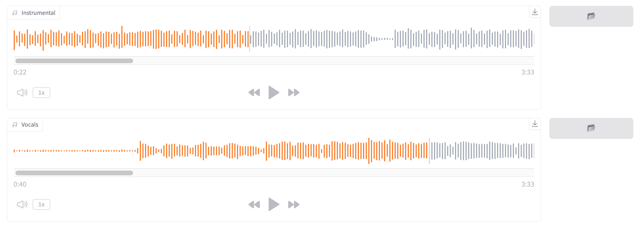 BGM separation result