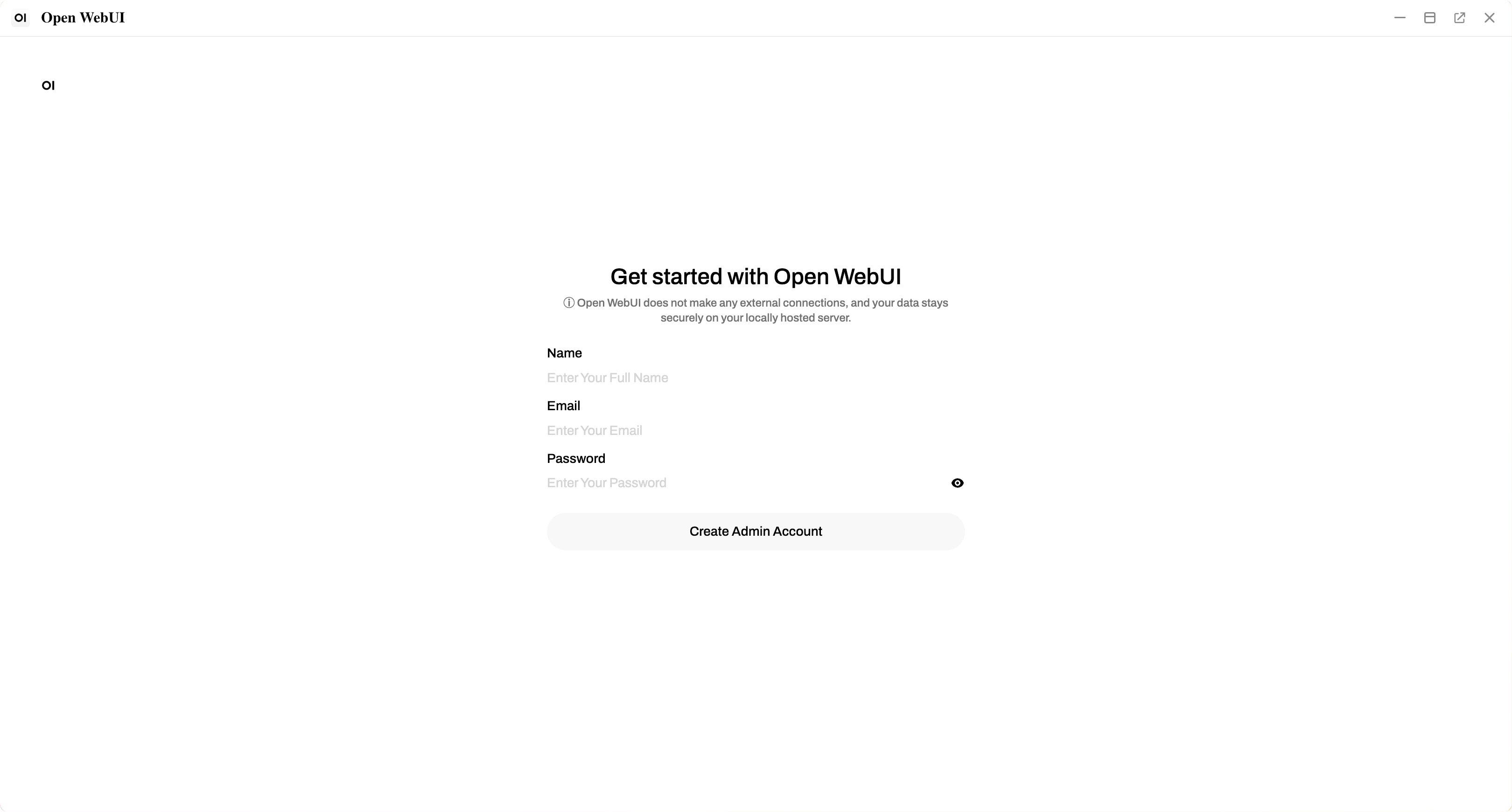 Create account