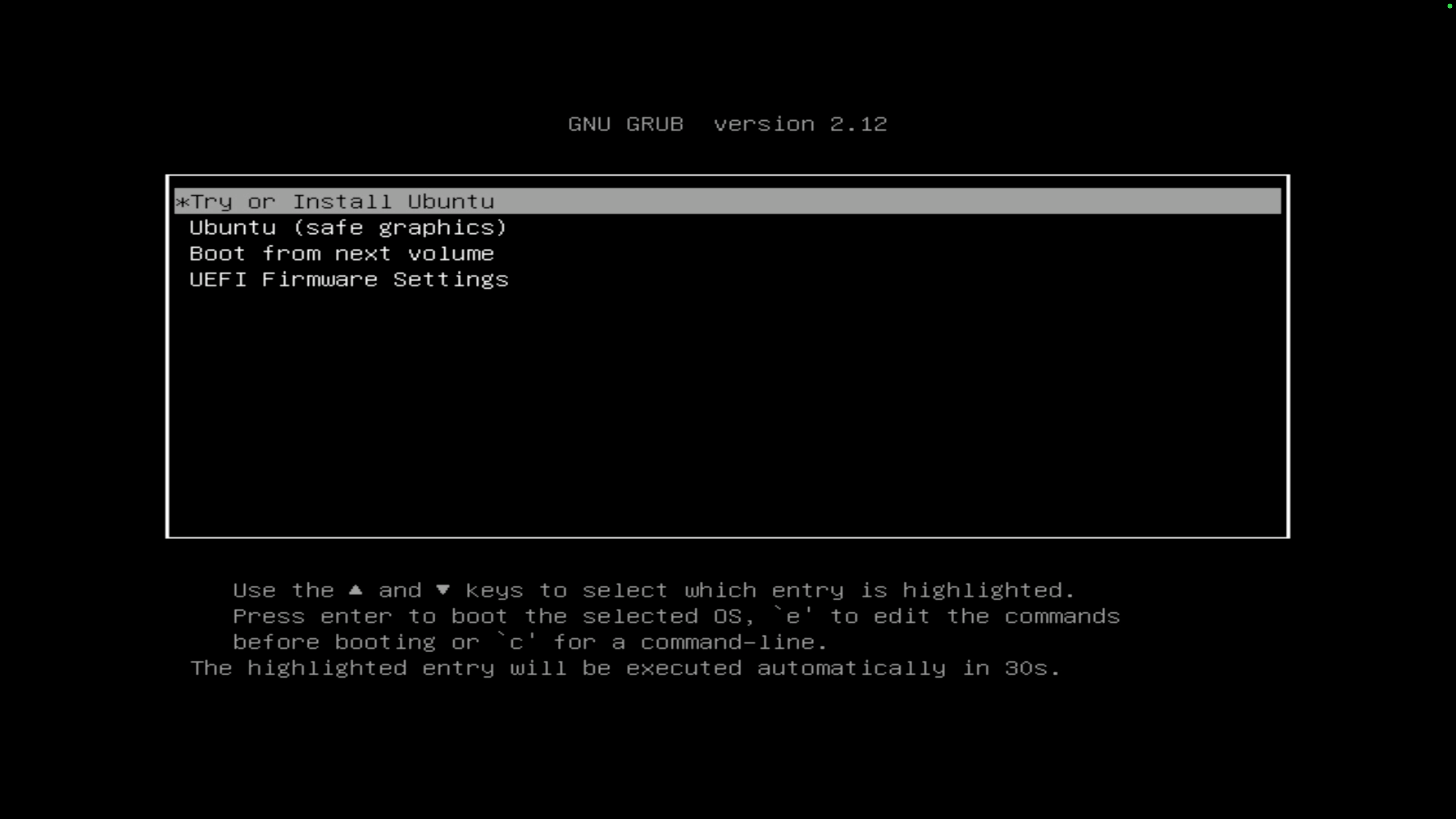 Ubuntu install type